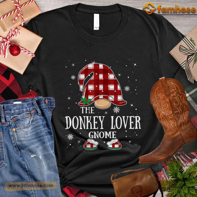 Christmas Donkey T-shirt Merry Christmas Gift For Donkey Lovers Donkey Farm Donkey Tees