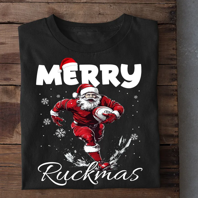 Funny Christmas Soccer T-shirt Merry Kickmas Xmas Gift For Soccer Lovers